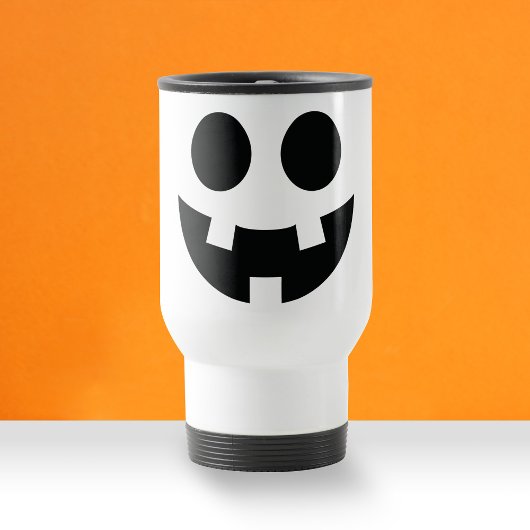 Mug De Voyage Amusant Halloween Face Bumkin Smile