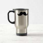 Mug De Voyage Amusant Humour de moustache noire (Gauche)