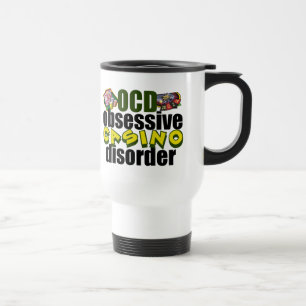 Mug De Voyage Amusant joueur addict Casino