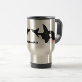 Mug De Voyage Amusante baleine orque mignonne dessin animé (Devant droit)