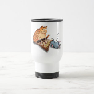 Mug De Voyage Amusante Mug Voyage avec chat et souris Jouer aux 