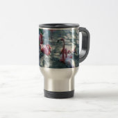 Mug De Voyage amusement de flamant (Devant droit)