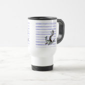 Mug De Voyage Ancre du navire nautique (Devant droit)