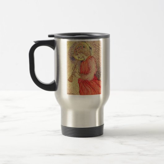 Mug De Voyage Ange jouant du flageolet (Gauche)