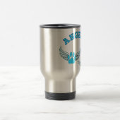 Mug De Voyage Angel Pis Animaux En Bleu (Centre)