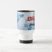 Mug De Voyage Anglais parlé ici terre nuageuse (Centre)