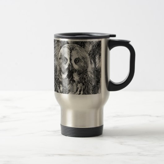Mug De Voyage AnimalArtBW_Owl_001 (Droit)
