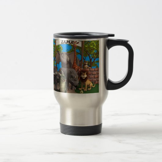 Mug De Voyage Animaux au zoo (Droit)