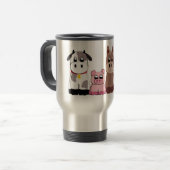 Mug De Voyage Animaux de ferme mignons (Devant gauche)
