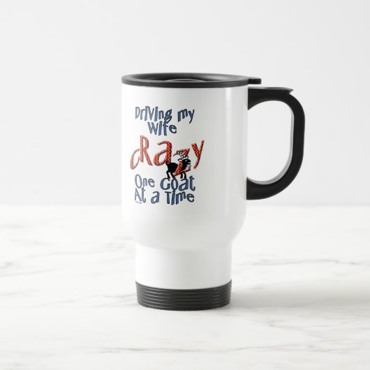 Mug De Voyage Animaux de la ferme de chèvre animal fou femme chè (Droite)