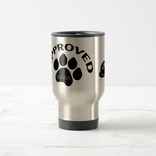 Mug De Voyage Année chinoise de chien approuvée 2018 Monogramme (Centre)