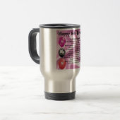 Mug De Voyage Anniversaire de poème de petite-fille 16ème (Devant gauche)