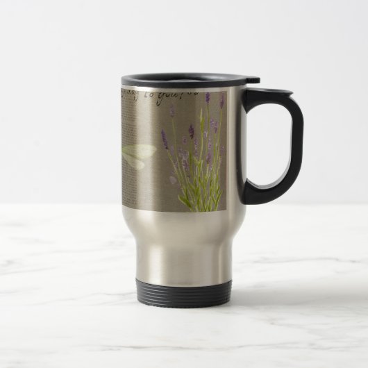 Mug De Voyage anniversaire heureux de libellule (Droit)