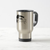 Mug De Voyage Anteater Silhouette main (Devant droit)
