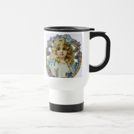 Mug De Voyage Antique Petite fille Portrait enfant Beau (Droite)