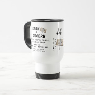 Mug De Voyage Apologétique personnalisée Bible Berean Verse Scri