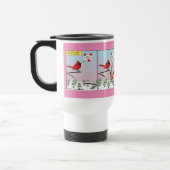 Mug De Voyage Appels de accouplement d'oiseaux modernes comique (Gauche)