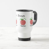 Mug De Voyage Apple du professeur fait sur commande voyagent (Devant droit)