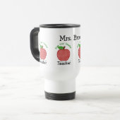 Mug De Voyage Apple du professeur fait sur commande voyagent (Devant gauche)