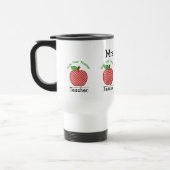 Mug De Voyage Apple du professeur fait sur commande voyagent (Gauche)