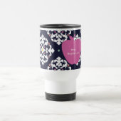 Mug De Voyage Apple et professeur roses d'Ikat (Centre)