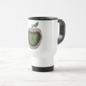 Mug De Voyage Apple vert orné de bijoux (Devant droit)