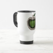 Mug De Voyage Apple vert orné de bijoux (Devant gauche)