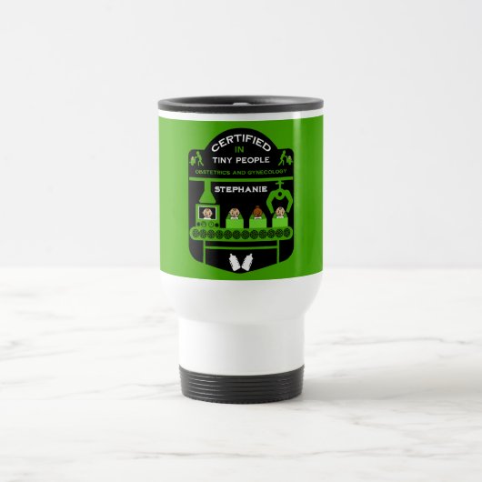 Mug De Voyage Appréciation obstétricienne Et Merci (Centre)