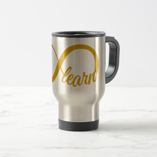 Mug De Voyage Apprentissage infini (Devant droit)