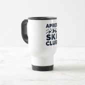 Mug De Voyage Apres Ski Club Mountain Logo - Custom Mens Winter  (Devant gauche)