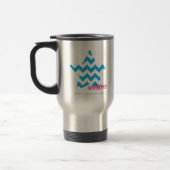Mug De Voyage Aqua 2 de zigzag (Gauche)