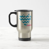 Mug De Voyage Aqua 4 de zigzag (Gauche)
