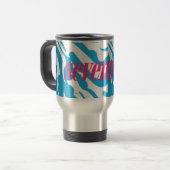 Mug De Voyage Aqua de zèbre (Devant gauche)