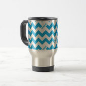Mug De Voyage Aqua de zigzag (Devant gauche)