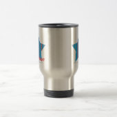 Mug De Voyage Aqua mince 2 de rayures (Centre)