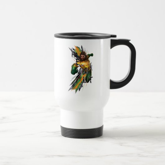 Mug De Voyage Aquaman | Aquaman "Revolt" - Graphique commenté (Droite)