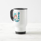 Mug De Voyage Aquaman | Chibi Mera Riding Vague Graphique (Devant gauche)