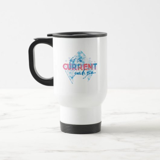 Mug De Voyage Aquaman | Graphique Logo "Let The Current Guide Yo (Gauche)