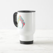 Mug De Voyage Aquaman | Logo Aquaman & Mera sur le thème du coqu (Devant gauche)