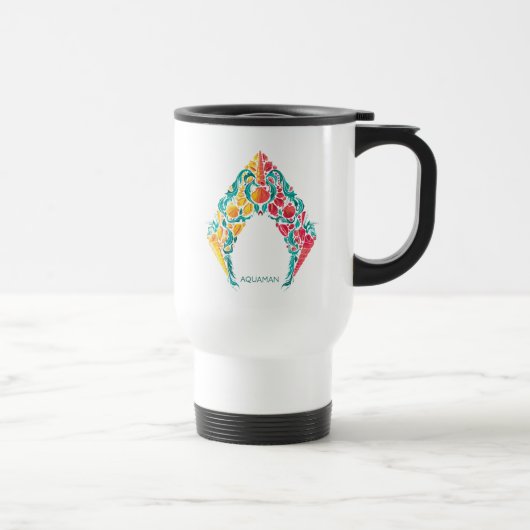 Mug De Voyage Aquaman | Logo Aquaman & Mera sur le thème du coqu (Droite)