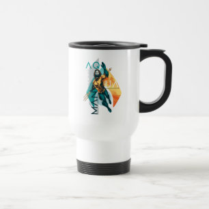Mug De Voyage Aquaman   Modernist Aquaman Collage