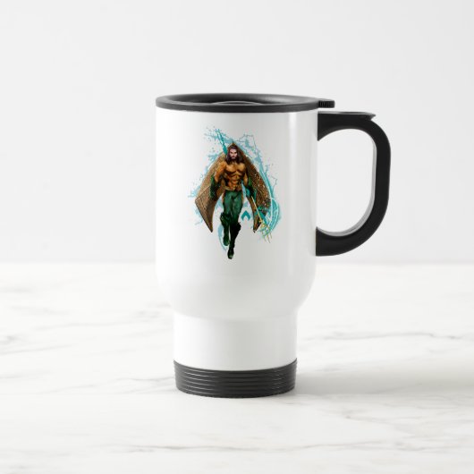 Mug De Voyage Aquaman | Prince Orin Avec Logo Aquaman (Droite)