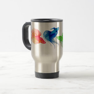 Mug De Voyage Aquarelle Bêta bleue