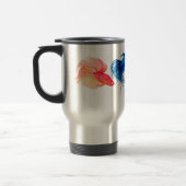 Mug De Voyage Aquarelle Bêta bleue (Gauche)