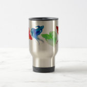 Mug De Voyage Aquarelle Bêta bleue (Centre)