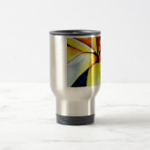 Mug De Voyage Aquarelle de fleur frangipani tropicale art abstra (Centre)