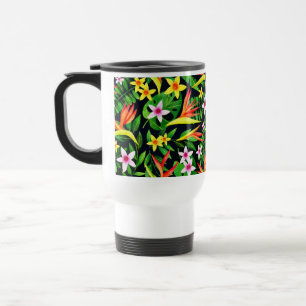 Mug De Voyage Aquarelle Fleurs Et Fruits Motif Floral-23768