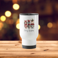 Aquarelle vintage Animaux de Noël