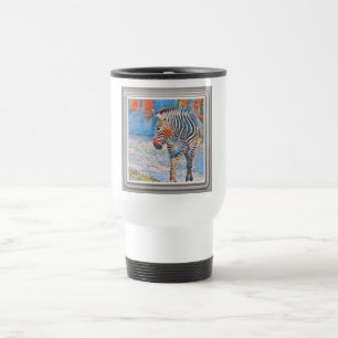 Mug De Voyage Aquarelles - Zèbre