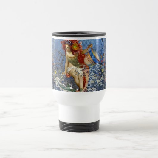 Mug De Voyage Aquarius Mermaid Bleu gothique (Centre)